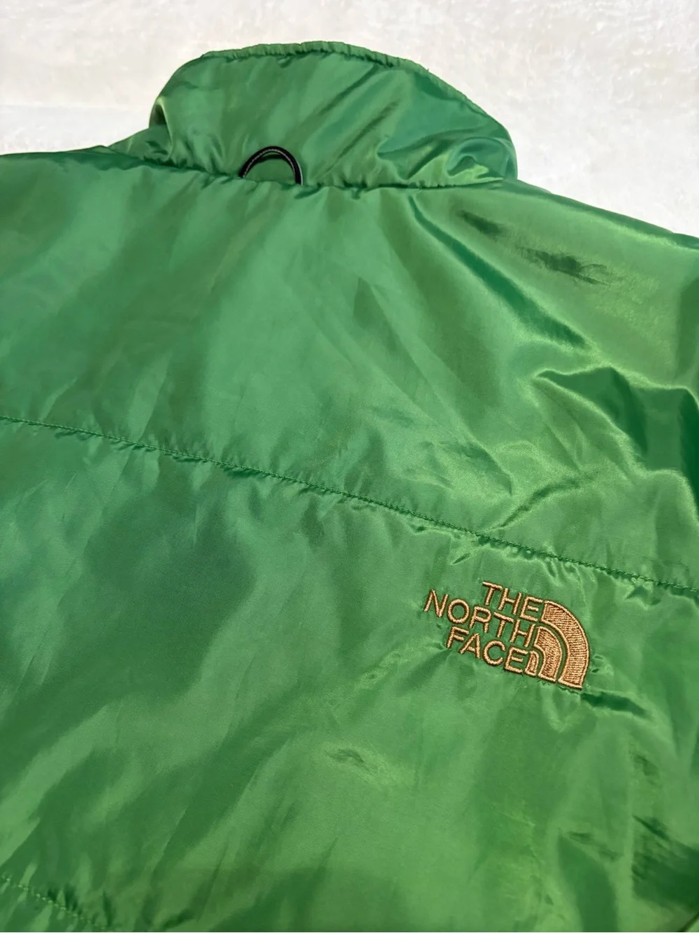 North Face men’s green puffer jacket, XL